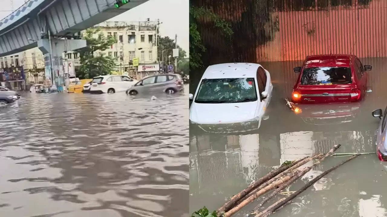 कोलकाता में बारिश के कारण स्कूलों की छुट्टी, जलभराव की स्थिति गंभीर