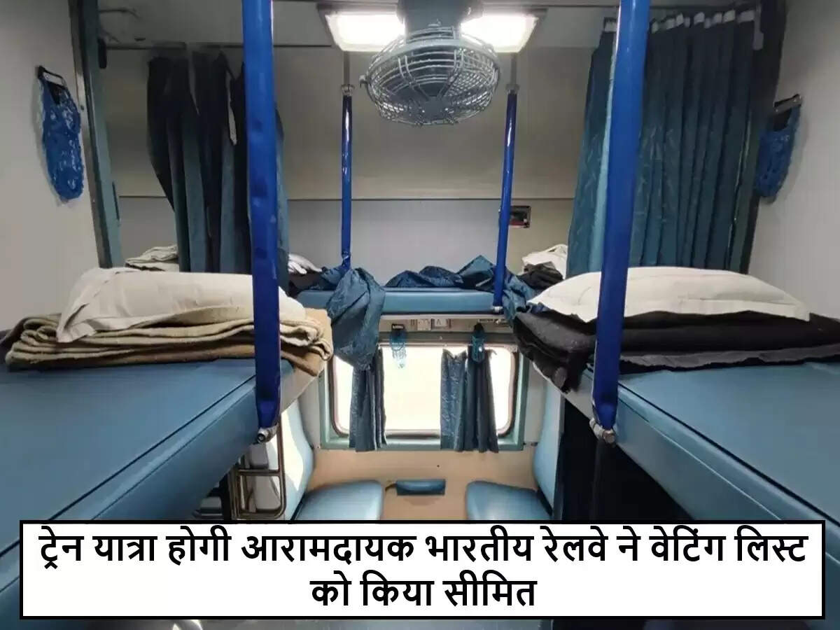भारतीय रेलवे ने वेटिंग लिस्ट की सीमा को 25% तक सीमित किया