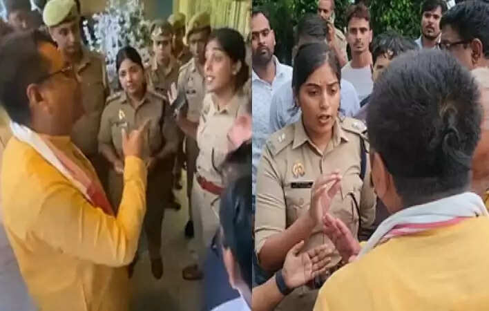 कानपुर में एमएलसी और एडीसीपी के बीच बहस का वीडियो वायरल