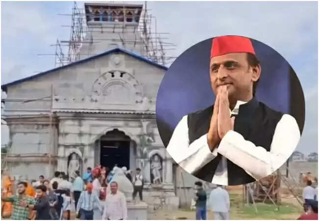 अखिलेश यादव ने केदारेश्वर महादेव मंदिर के निर्माण पर जताई आस्था