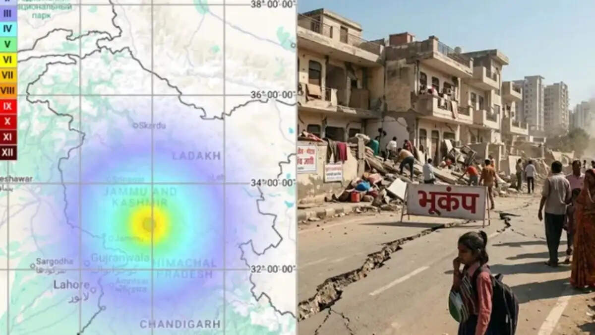 जम्मू-कश्मीर में भूकंप के झटके: 15 मिनट में दो बार महसूस हुए