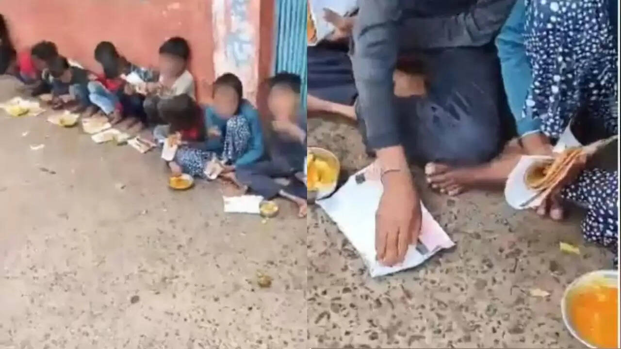मध्य प्रदेश के स्कूल में मिड-डे मील परोसे जाने का विवाद