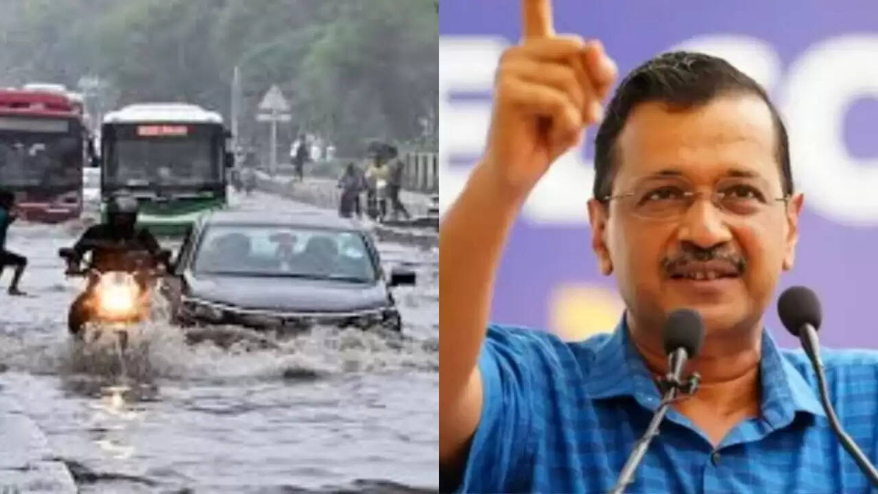 दिल्ली में बारिश ने खोली जल निकासी व्यवस्था की पोल, केजरीवाल ने किया भाजपा पर हमला