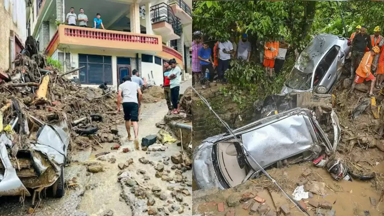 हिमाचल प्रदेश में भारी बारिश से आई बाढ़, राहत कार्य जारी