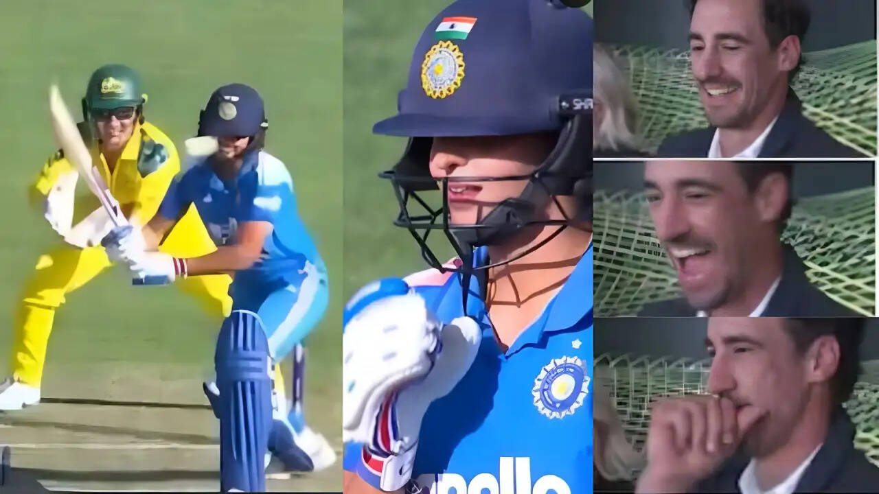 हरमनप्रीत कौर का अनोखा शॉट: मिशेल स्टार्क की हंसी का कारण बना