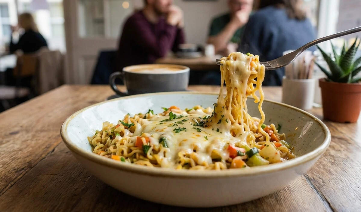 कैफे स्टाइल चीज मसाला मैगी बनाने की सरल विधि