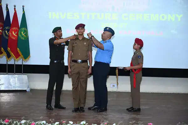 सैनिक स्कूल कपूरथला में फीती अलंकरण समारोह का आयोजन