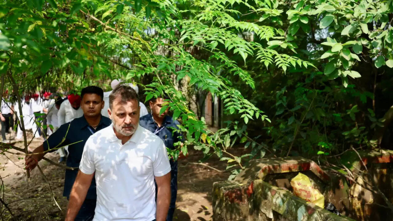 राहुल गांधी ने पंजाब में बाढ़ प्रभावित क्षेत्रों का दौरा किया