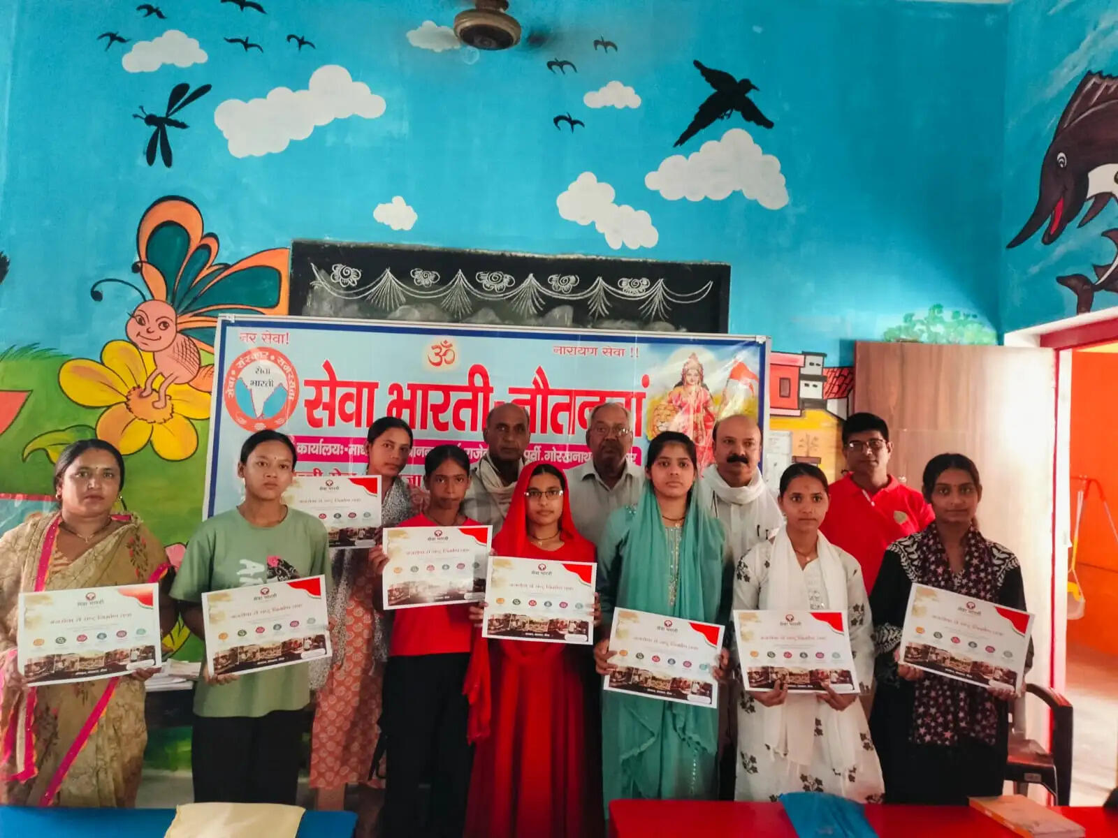 सेवा भारती संस्कार केंद्र का मासिक प्रशिक्षण वर्ग सफलतापूर्वक संपन्न