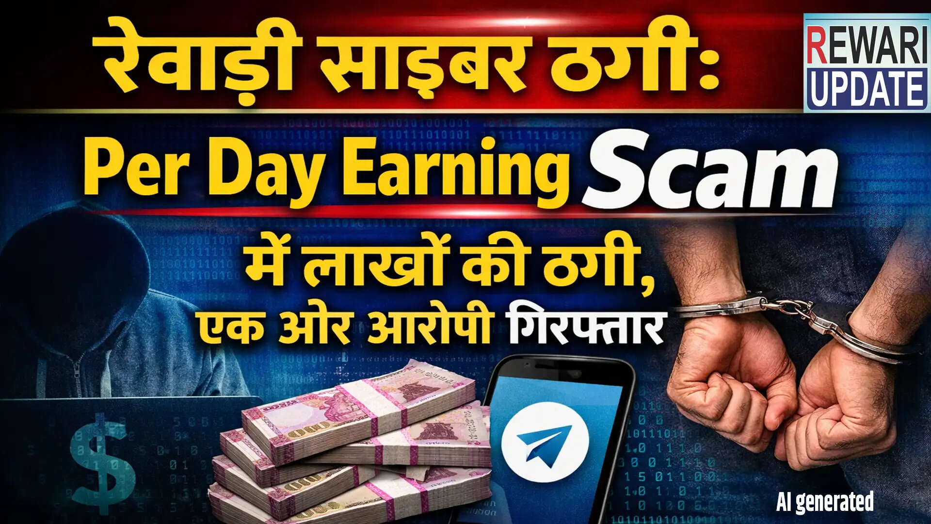 रेवाड़ी में साइबर धोखाधड़ी: लाखों की ठगी, एक और आरोपी गिरफ्तार