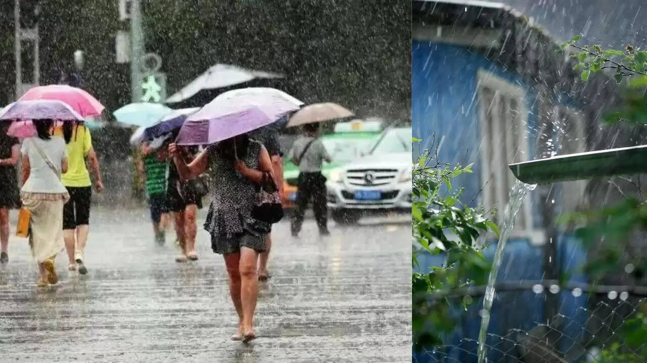 दिल्ली में बारिश से मौसम में बदलाव और यातायात पर असर
