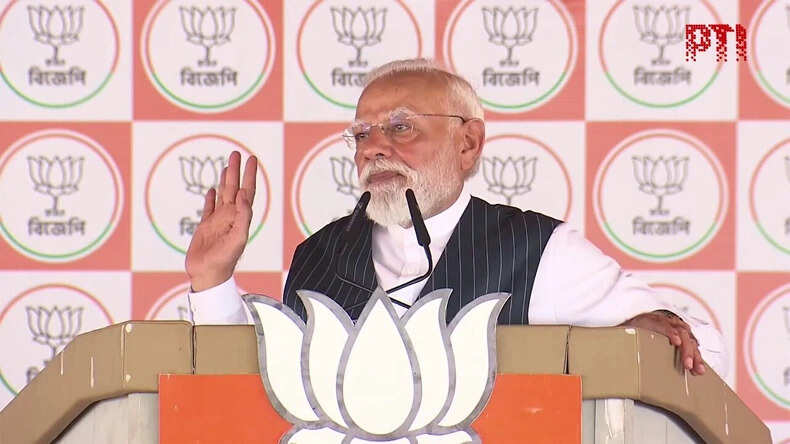 प्रधानमंत्री मोदी ने पश्चिम बंगाल चुनाव में ममता सरकार पर किया हमला