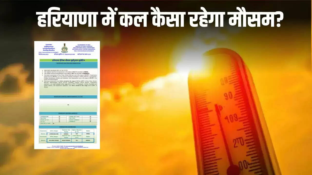 हरियाणा में मौसम का हाल: लू की चेतावनी और आगामी पूर्वानुमान