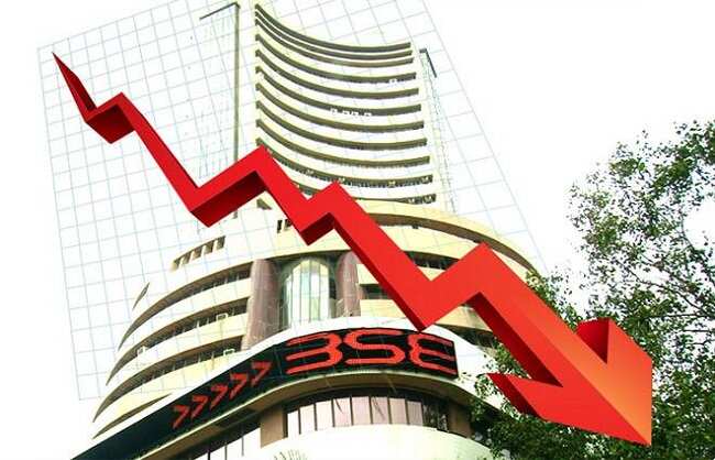 शेयर बाजार में जारी तेजी थमी, सेंसेक्स 886 अंक लुढ़का