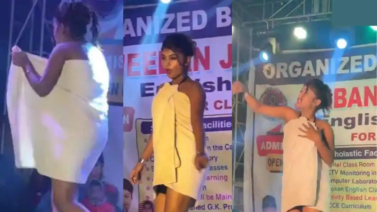 स्कूल गर्ल्स का टॉवल में डांस वीडियो: सोशल मीडिया पर विवाद