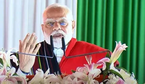 प्रधानमंत्री मोदी की मणिपुर में शांति और विकास की अपील