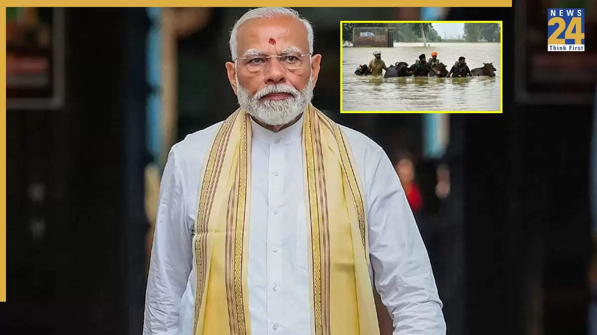 प्रधानमंत्री मोदी का बाढ़ प्रभावित राज्यों का दौरा: पंजाब और दिल्ली में स्थिति गंभीर