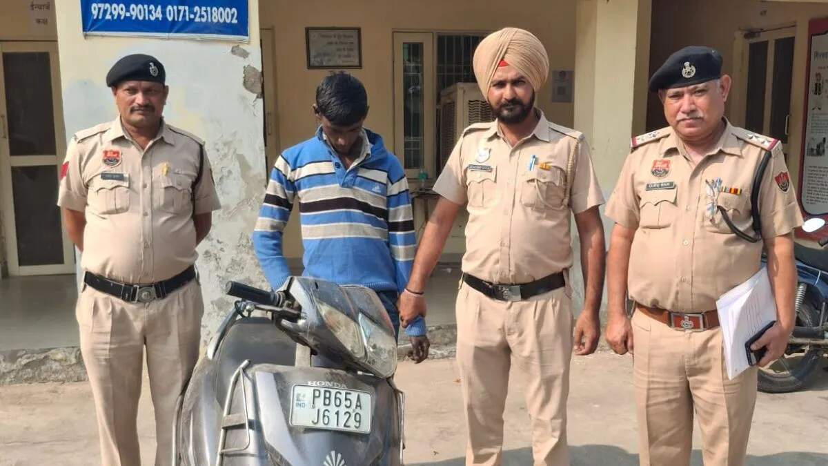 अंबाला में पुलिस हिरासत से फरार हुआ आरोपी, चोरी की एक्टिवा भी बरामद