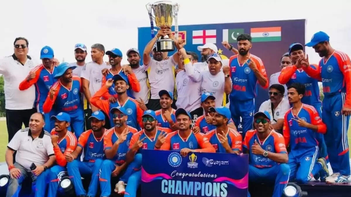 भारत की दिव्यांग क्रिकेट टीम का इंग्लैंड टी20 श्रृंखला के लिए ऐलान
