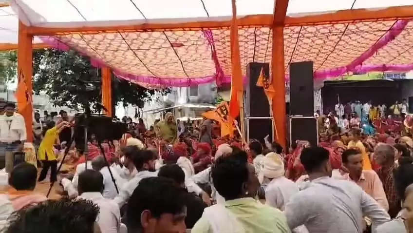 (अपडेट) जहाजपुर में हिन्दू संगठनों का महापड़ाव, बाजार रहे बंद