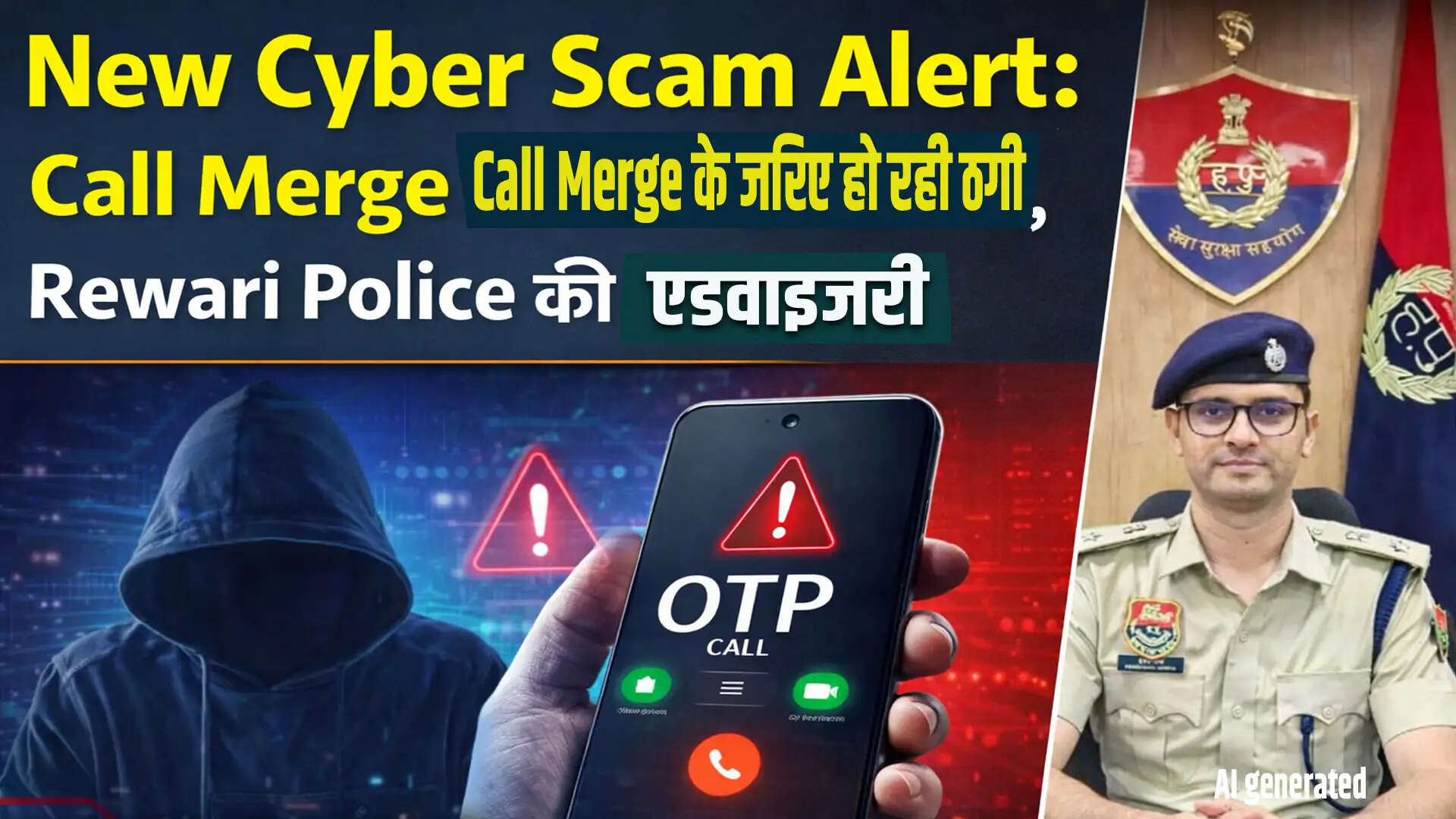 साइबर ठगी का नया तरीका: कॉल मर्ज से हो रही धोखाधड़ी