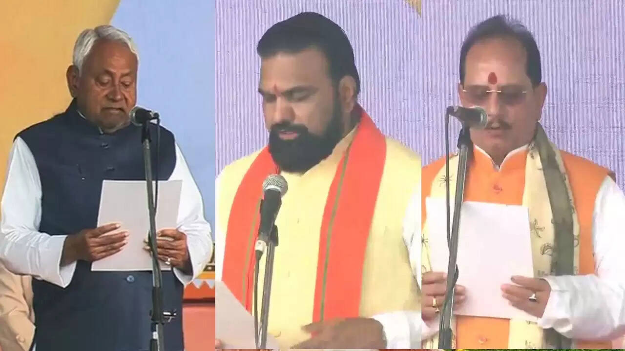 नीतीश कुमार ने 10वीं बार बिहार के मुख्यमंत्री के रूप में ली शपथ, जानें नए मंत्रियों के नाम