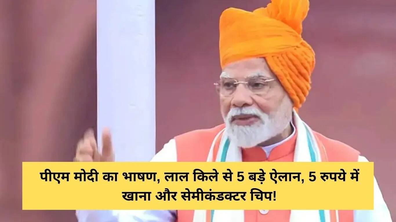 प्रधानमंत्री मोदी का ऐतिहासिक स्वतंत्रता दिवस भाषण: नई योजनाओं की घोषणा
