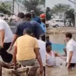 राहुल गांधी ने बेगूसराय में मछली पकड़ने के लिए तालाब में कूदकर दिखाया अनोखा अंदाज