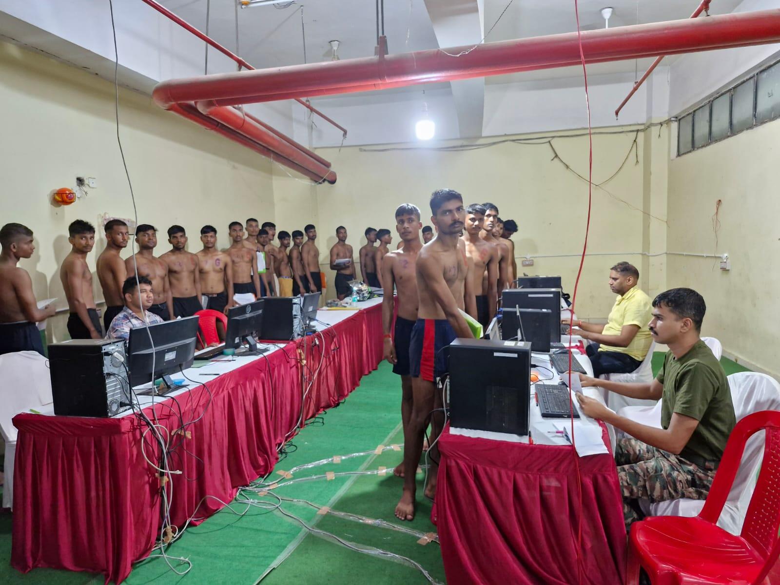 सेना भर्ती रैली के सातवें दिन 1040 युवाओं ने दिखाया दमखम