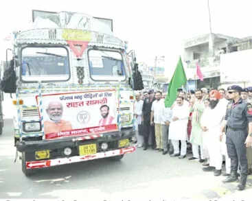 हरियाणा ने बाढ़ प्रभावित राज्यों के लिए भेजी राहत सामग्री