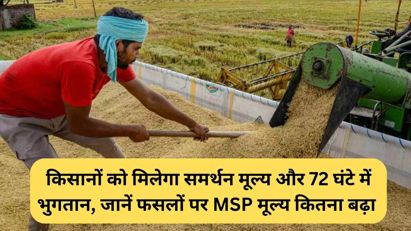 हरियाणा में खरीफ फसलों के लिए MSP में वृद्धि और त्वरित भुगतान की योजना
