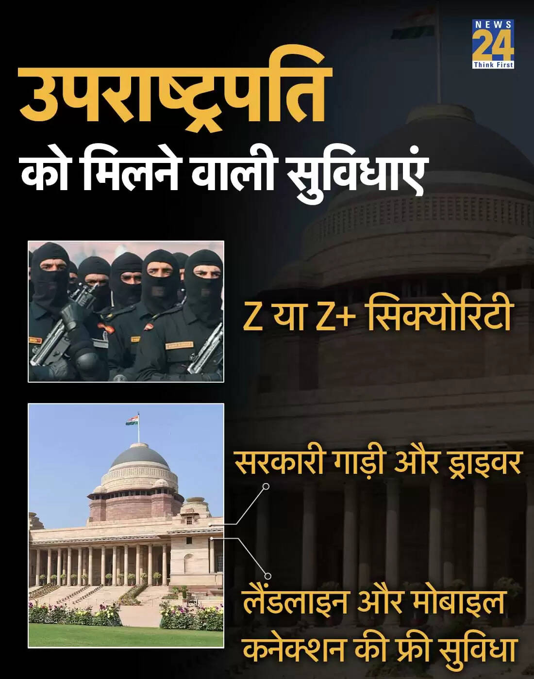 उपराष्ट्रपति चुनाव: जानिए इस पद की सुविधाएं और वेतन