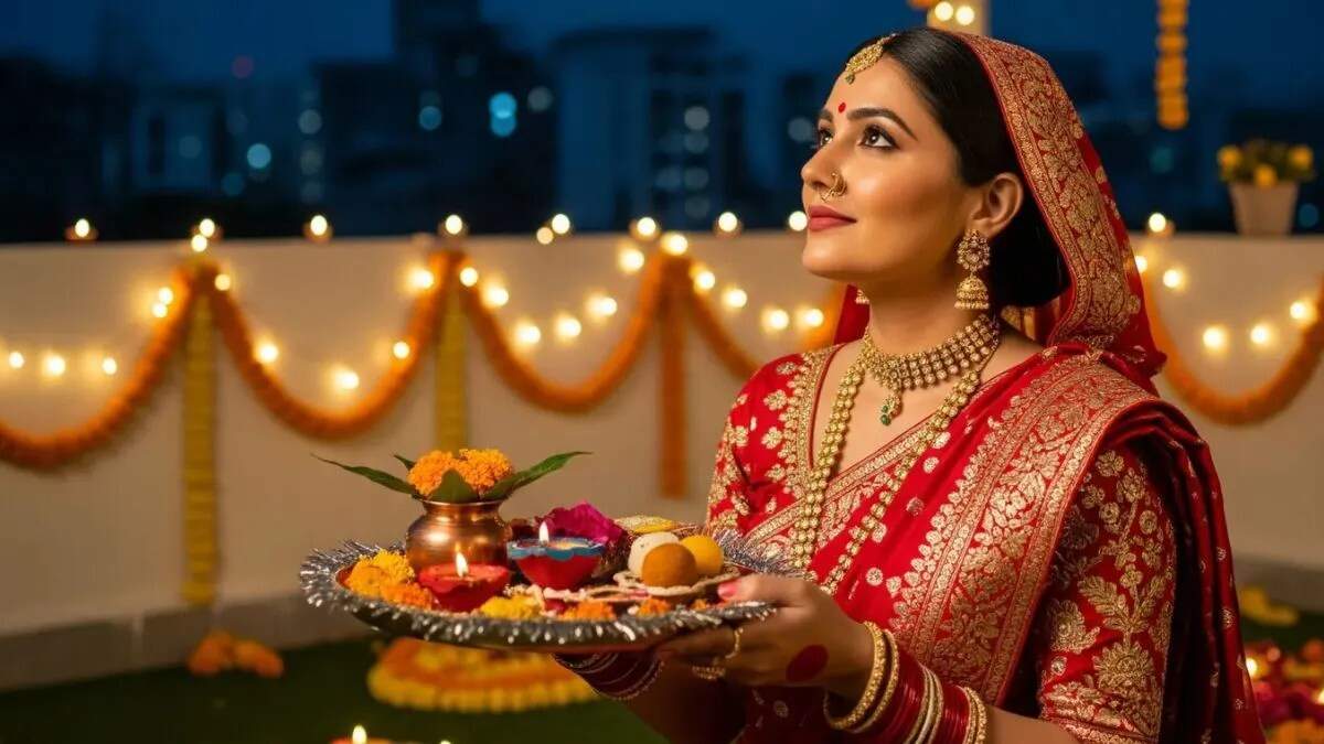 महेंद्रगढ़ में करवा चौथ 2025: चांद निकलने का समय और पूजा विधि