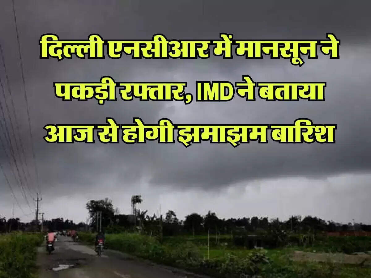 दिल्ली और हरियाणा में मानसून की दस्तक, बारिश से राहत