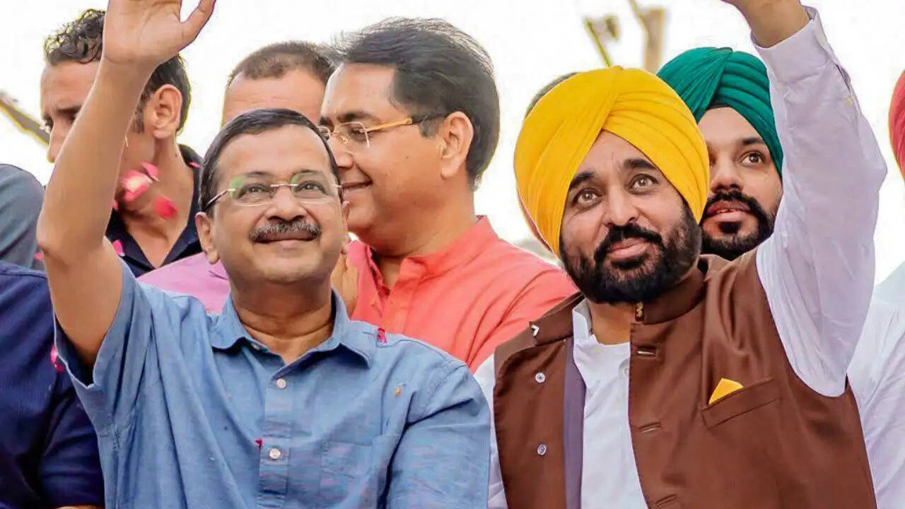 आम आदमी पार्टी की नगर निगम चुनाव में जीत के बाद मोहाली में भव्य रोड शो