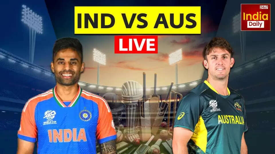 भारत और ऑस्ट्रेलिया के बीच पहले टी20 मैच की लाइव अपडेट्स