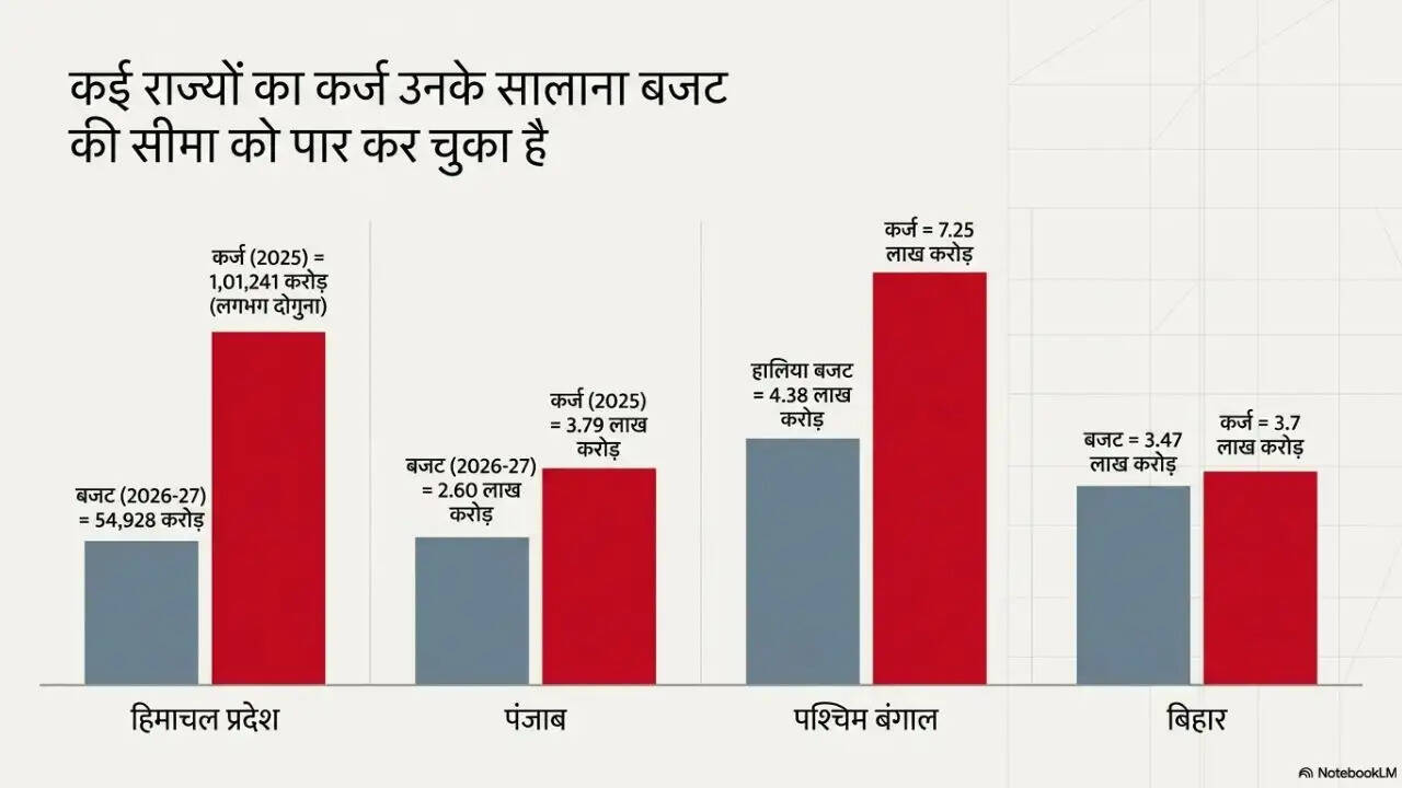 भारत के राज्यों का कर्ज: बढ़ती वित्तीय चुनौतियाँ
