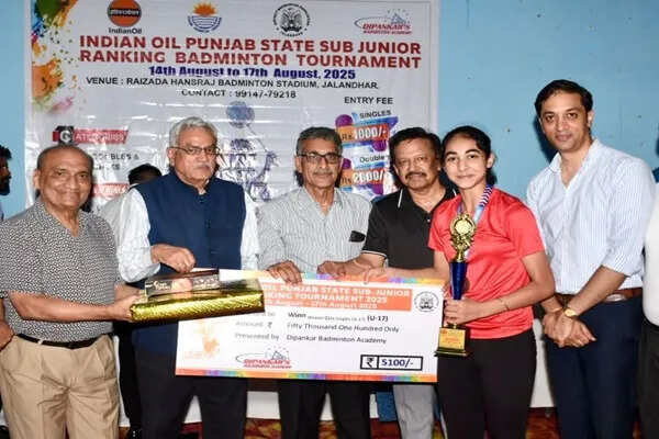 पंजाब स्टेट सब जूनियर बैडमिंटन चैम्पियनशिप में मेहविश और जोरावर का उत्कृष्ट प्रदर्शन
