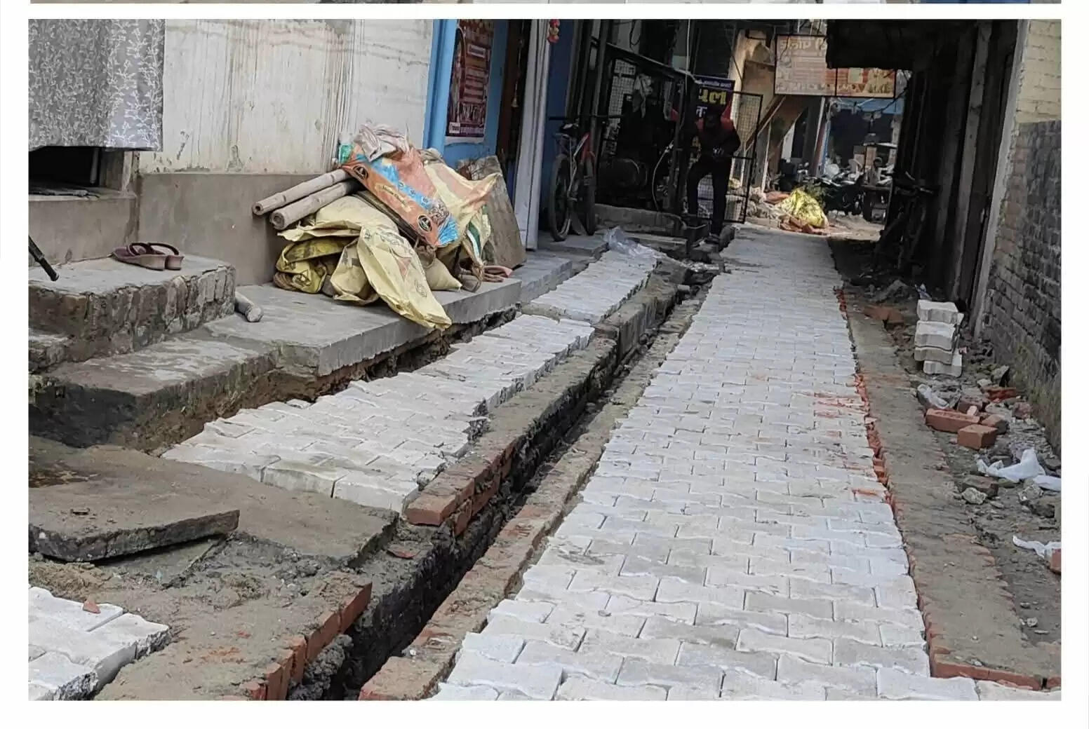 सोनौली में सड़क निर्माण कार्य शुरू, स्थानीय नागरिकों को मिली राहत