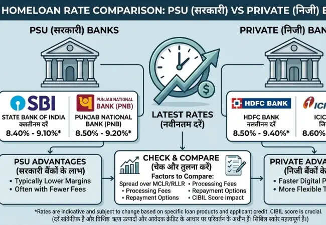 सस्ते होम लोन के लिए सरकारी बैंकों की प्रतिस्पर्धी दरें, जानें नवीनतम ब्याज दरें