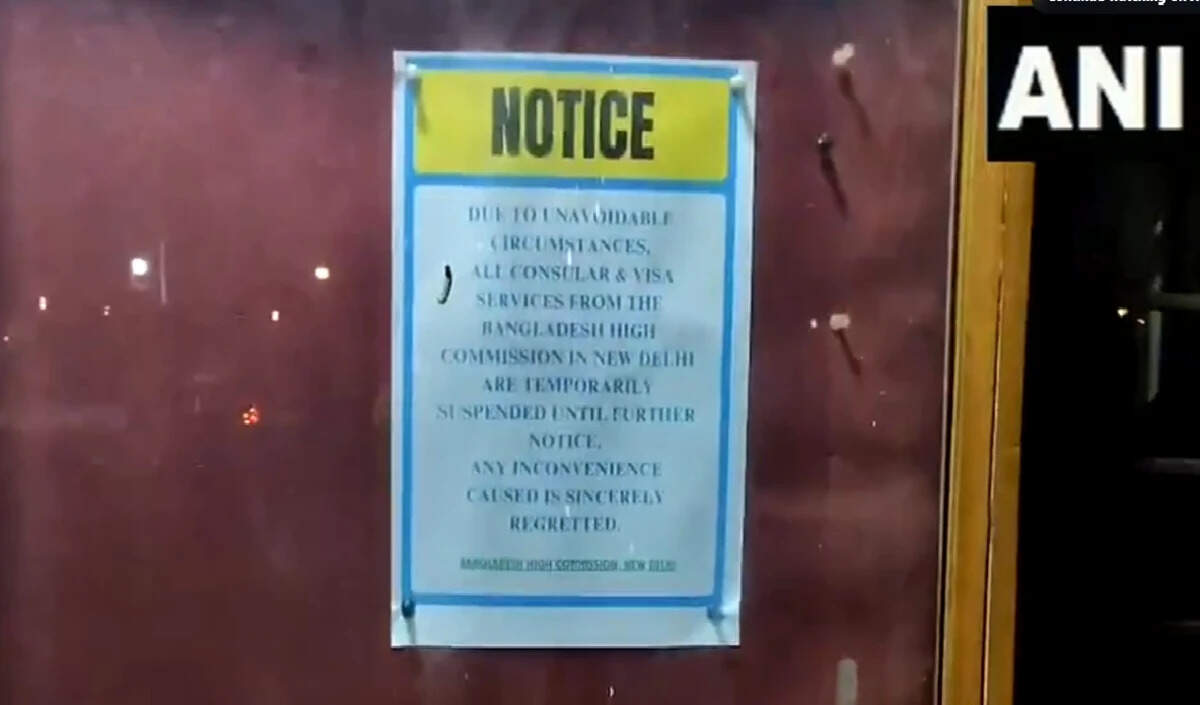 बांग्लादेश ने नई दिल्ली में वीजा सेवाएं निलंबित कीं, प्रदर्शन का असर