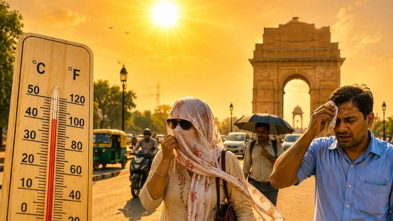 दिल्ली में गर्मी और उमस का कहर: जानें मौसम का हाल