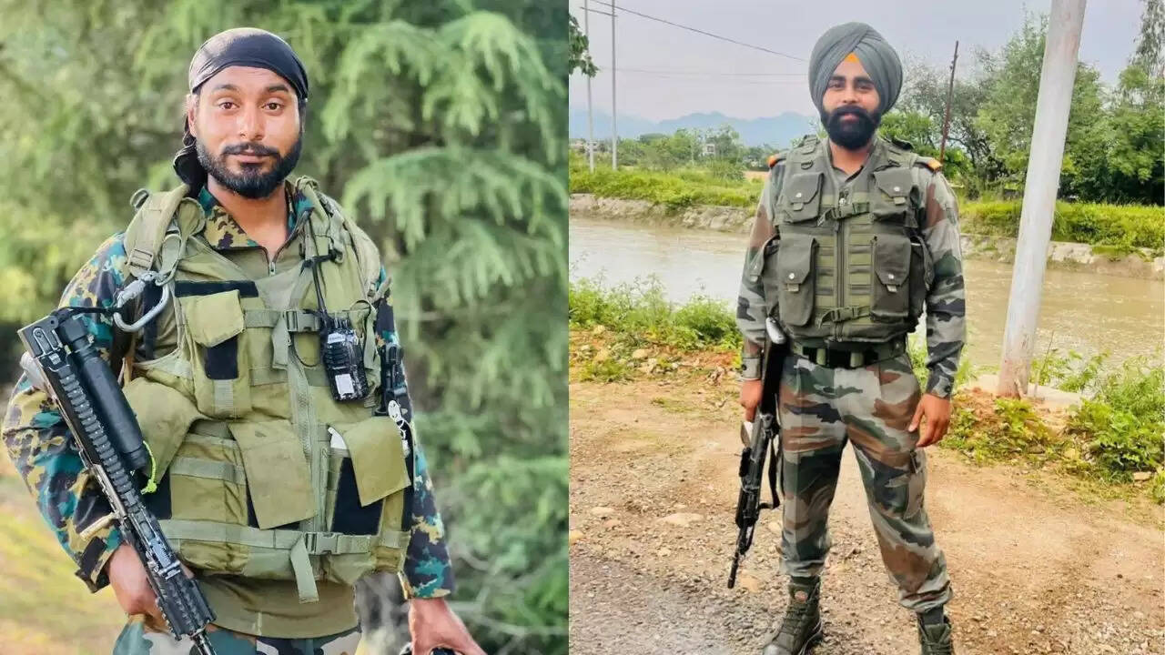 कश्मीर में शहीद हुए सिपाही हरमिंदर सिंह को अंतिम विदाई