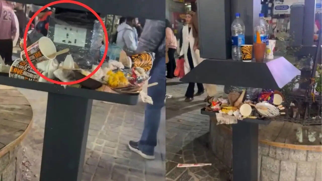 मनाली में चार्जिंग स्टेशन बना कूड़ेदान: पर्यटकों की लापरवाही पर उठे सवाल