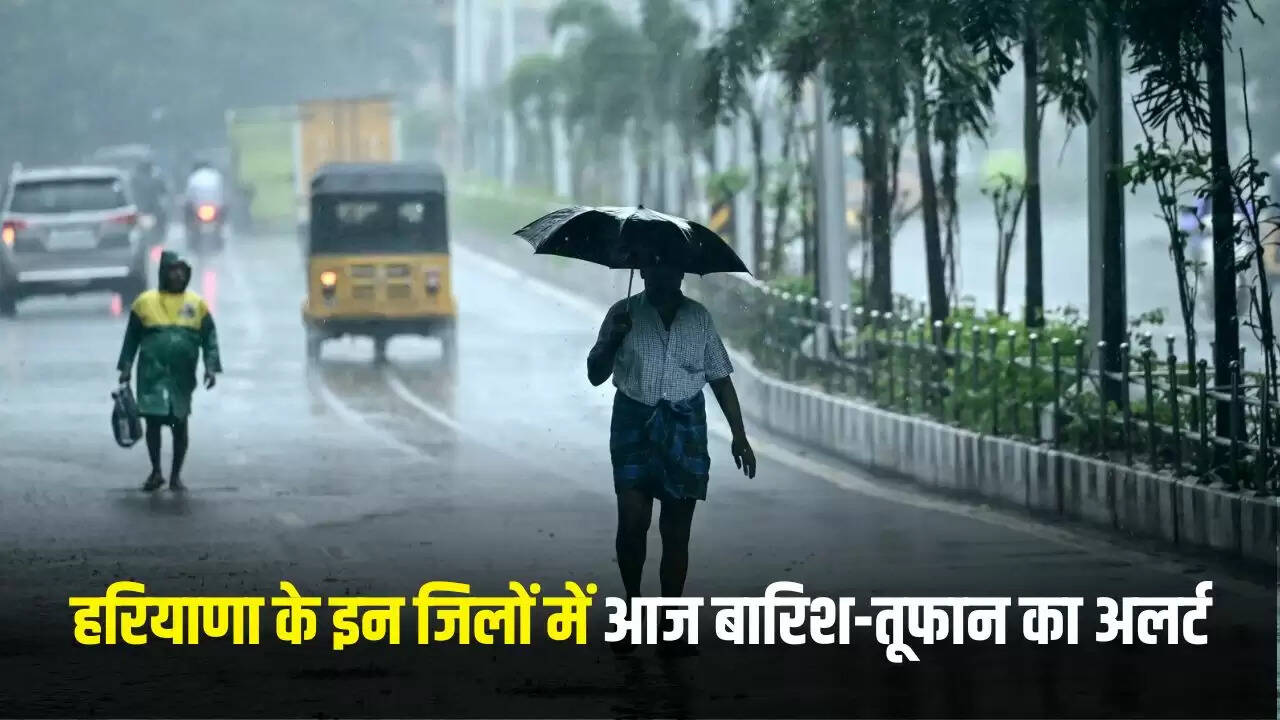 हरियाणा में मौसम का बदलाव: बारिश और तूफान का अलर्ट