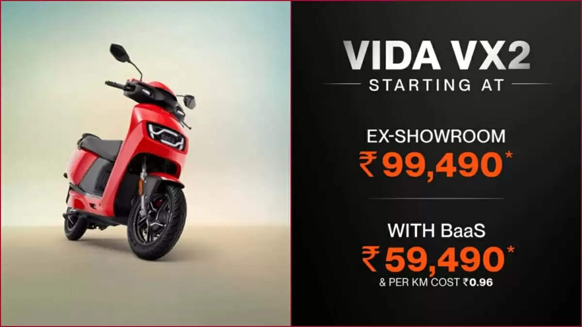 हीरो ने लॉन्च किया Vida VX2 इलेक्ट्रिक स्कूटर, जानें कीमत और फीचर्स