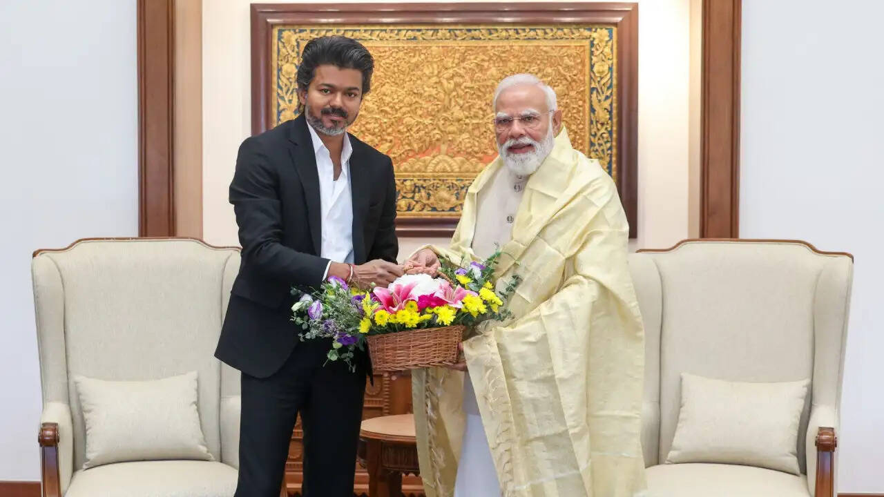 तमिलनाडु के मुख्यमंत्री विजय की प्रधानमंत्री मोदी से पहली मुलाकात