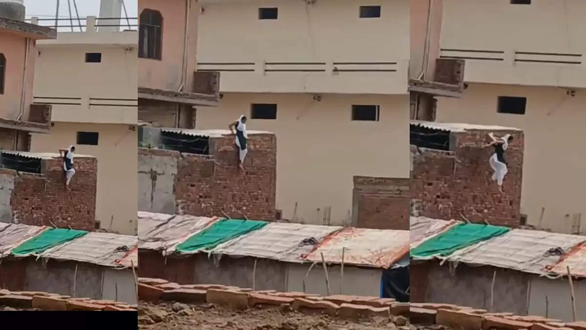 बागपत में प्रेमिका ने होटल से कूदकर बचाई जान, वीडियो हुआ वायरल