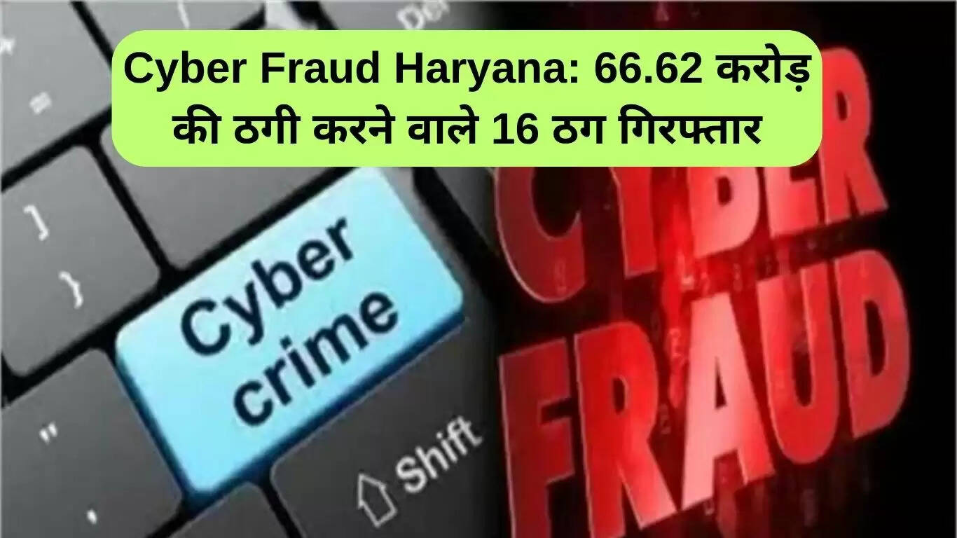 हरियाणा में साइबर ठगी के खिलाफ बड़ी कार्रवाई: 16 आरोपी गिरफ्तार