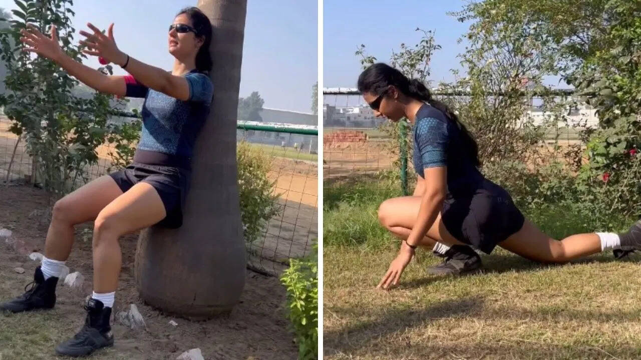 खुशबू पटानी के फिटनेस टिप्स: घर पर करें कंधे और पैर मजबूत